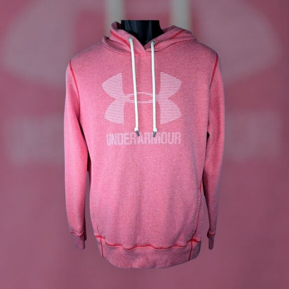 Under Armour Womens Loose Fit Soft Pink Hoodie Medium - Picture 1 of 6